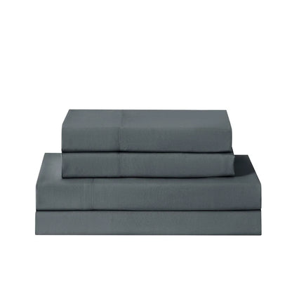 7 Piece King Reversible Quilt Set with Coordinated Sheets, Black