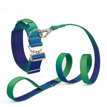 5MM Dog Leash Set, or  Double Nylon Collar, Medium and Large ,  3 Color Choices