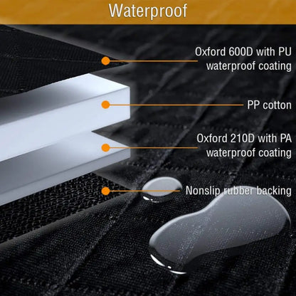 Comfortabler Dog Car Hammock, Seat Protector, Waterproof, Nonslip