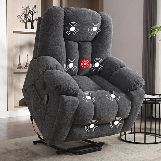 Power Lift Recliner Chair with Massage and Heat