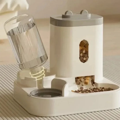 Automatic Feeder MultiPet Food Bowl With Water Fountain, Large Capacity Food Storage Dispenser, 5 Colors
