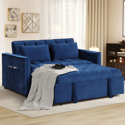 3-In-1 Multifunctional Modern Sofa Bed, Comfortable Double Sofa With Pillows, 5 Colors Choices