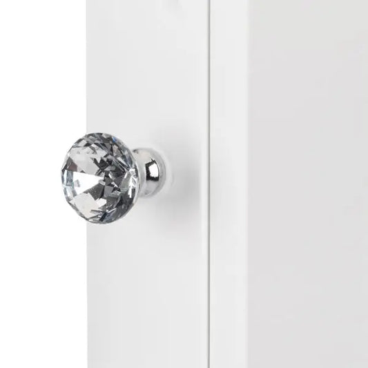 Double Door Mirror, Bathroom Wall Mounted Cabinet with Shelf for Shaver and Cosmetics Storage