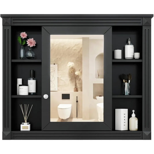 Medicine Cabinet with Mirror, Waterproof Finish, Made with Durable Materials, 4 Color Choices