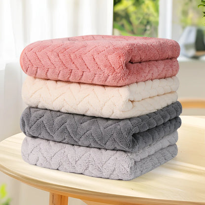 4 Piece set Towel Set with Hook, Ultra Soft, Highly Absorbent for Bathroom