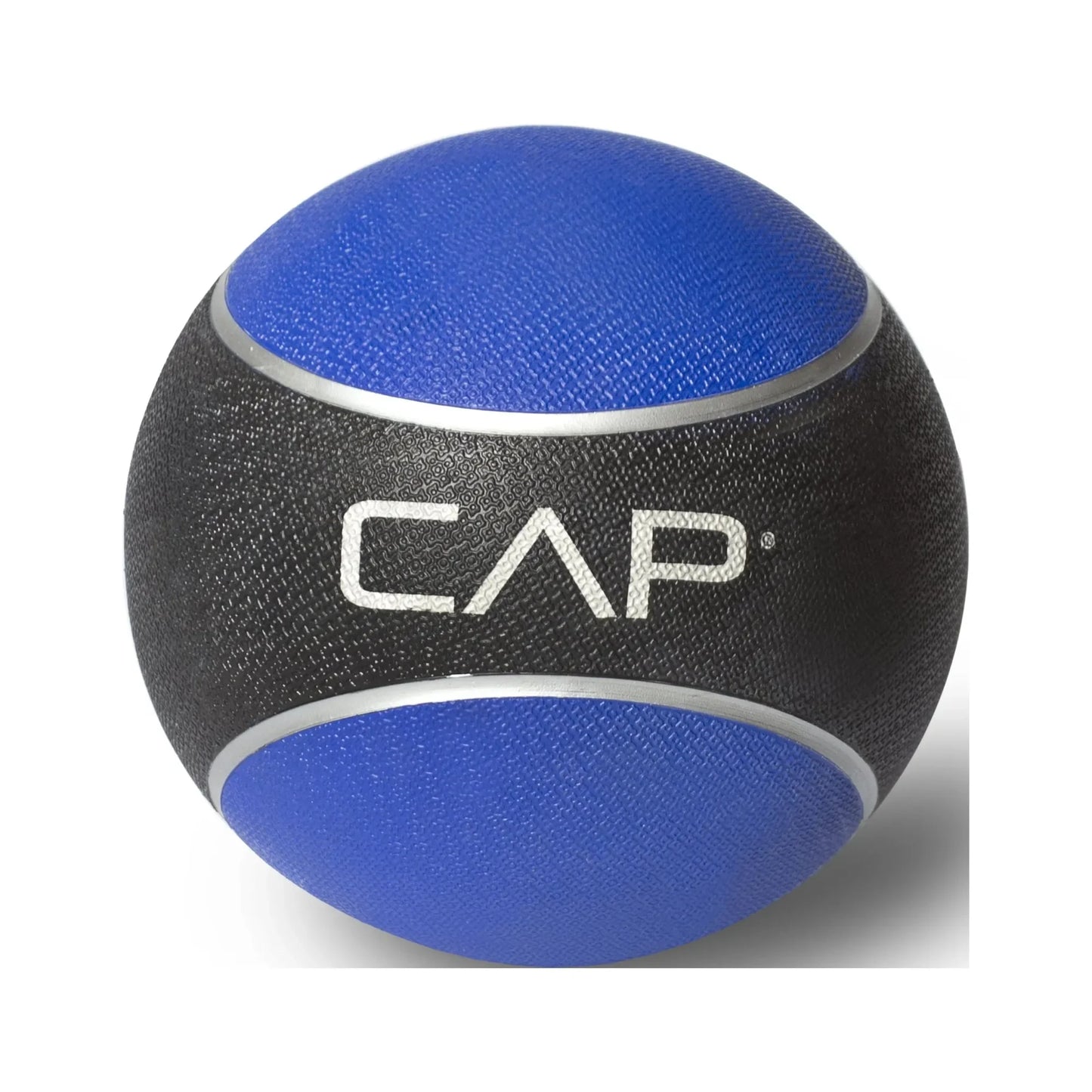 6-pound rubber exercise ball with a unique textured grip surface for better control
