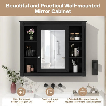 Medicine Cabinet with Mirror, Waterproof Finish, Made with Durable Materials, 4 Color Choices