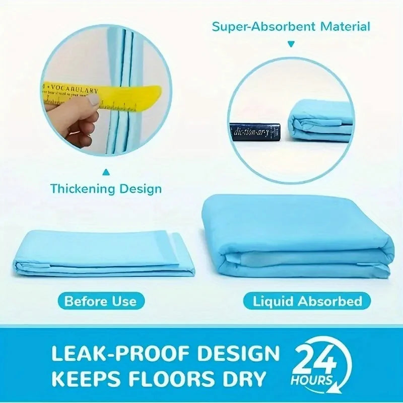 "Puppy Pee Pads 23.6"x23.6"-50/100/200/300/400PCS | Super Absorbent & Leak-Proof | Disposable Pet Training Pads | Dogs, 5 Package Sizes to 
Choose From