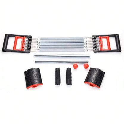 Portable Shoulder, Arm, and Chest Expander, 5 Spring Pull-Up Home Fitness Equipment ,Strength Trainer