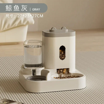 Automatic Feeder MultiPet Food Bowl With Water Fountain, Large Capacity Food Storage Dispenser, 5 Colors