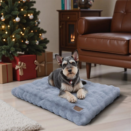Fluffy Dog Bed for Small, Medium and Large Dogs, Plush Faux Fur, Calming, Anti Anxiety, Washable, Soft, Warm Dog Bed, Selection of Sizes and Color