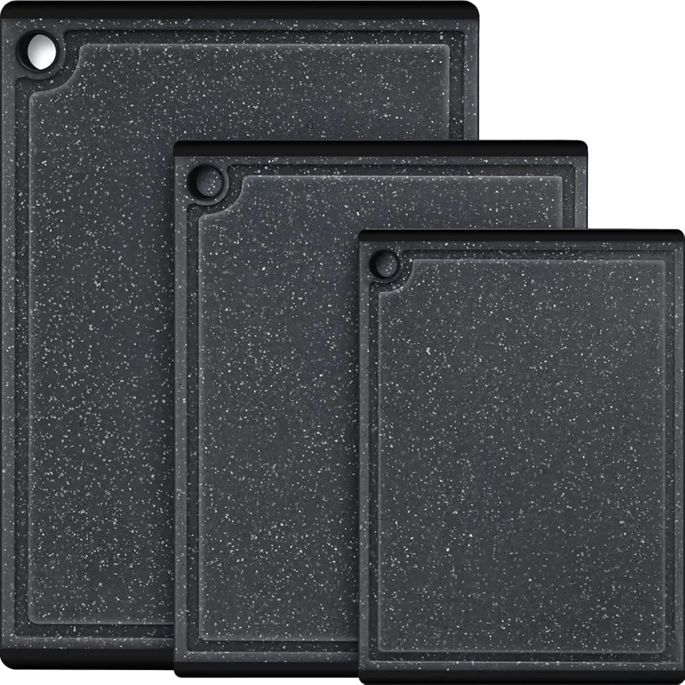 Plastic Cutting Boards Set, 3-Pieces