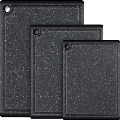 Plastic Cutting Boards Set, 3-Pieces